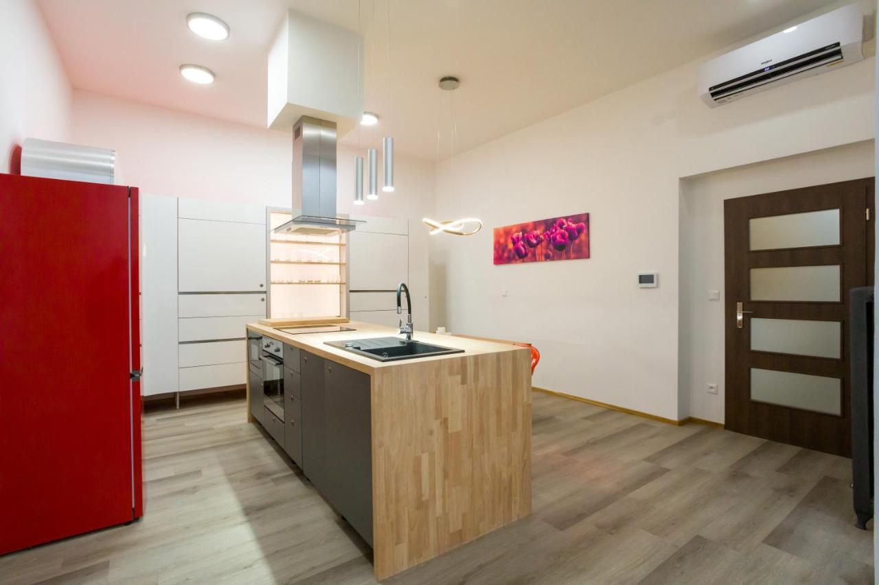 Luxusni Velky Apartman S Terasou V Centru Litomysle Kültér fotó
